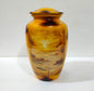 Golden Horizon Sunset Urn – Aluminum Cremation Urn for Ashes with Solitary Skywalk Design 10 Inches with Velvet Bag