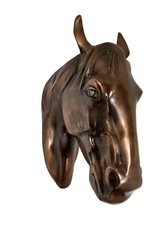 Majestic Horse Head Wall Hanging Sculpture – In 3 Premium Finishes | Regal Equestrian Wall Art