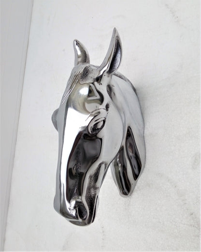 Majestic Horse Head Wall Hanging Sculpture – In 3 Premium Finishes | Regal Equestrian Wall Art