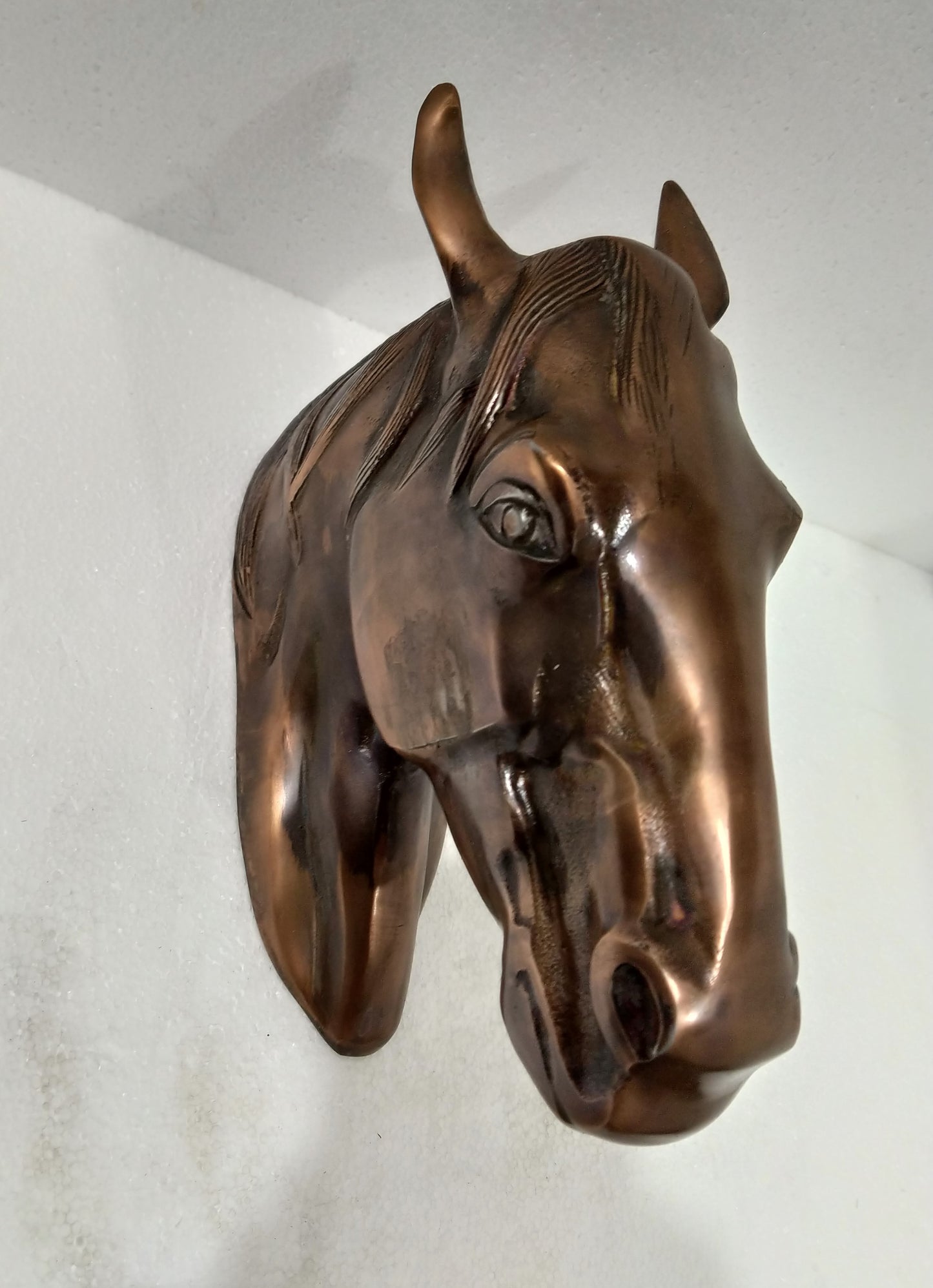 Majestic Horse Head Wall Hanging Sculpture – In 3 Premium Finishes | Regal Equestrian Wall Art
