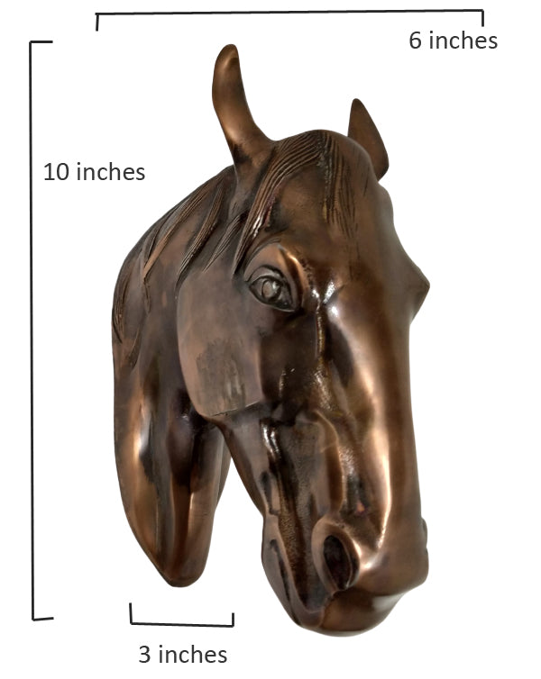 Majestic Horse Head Wall Hanging Sculpture – In 3 Premium Finishes | Regal Equestrian Wall Art
