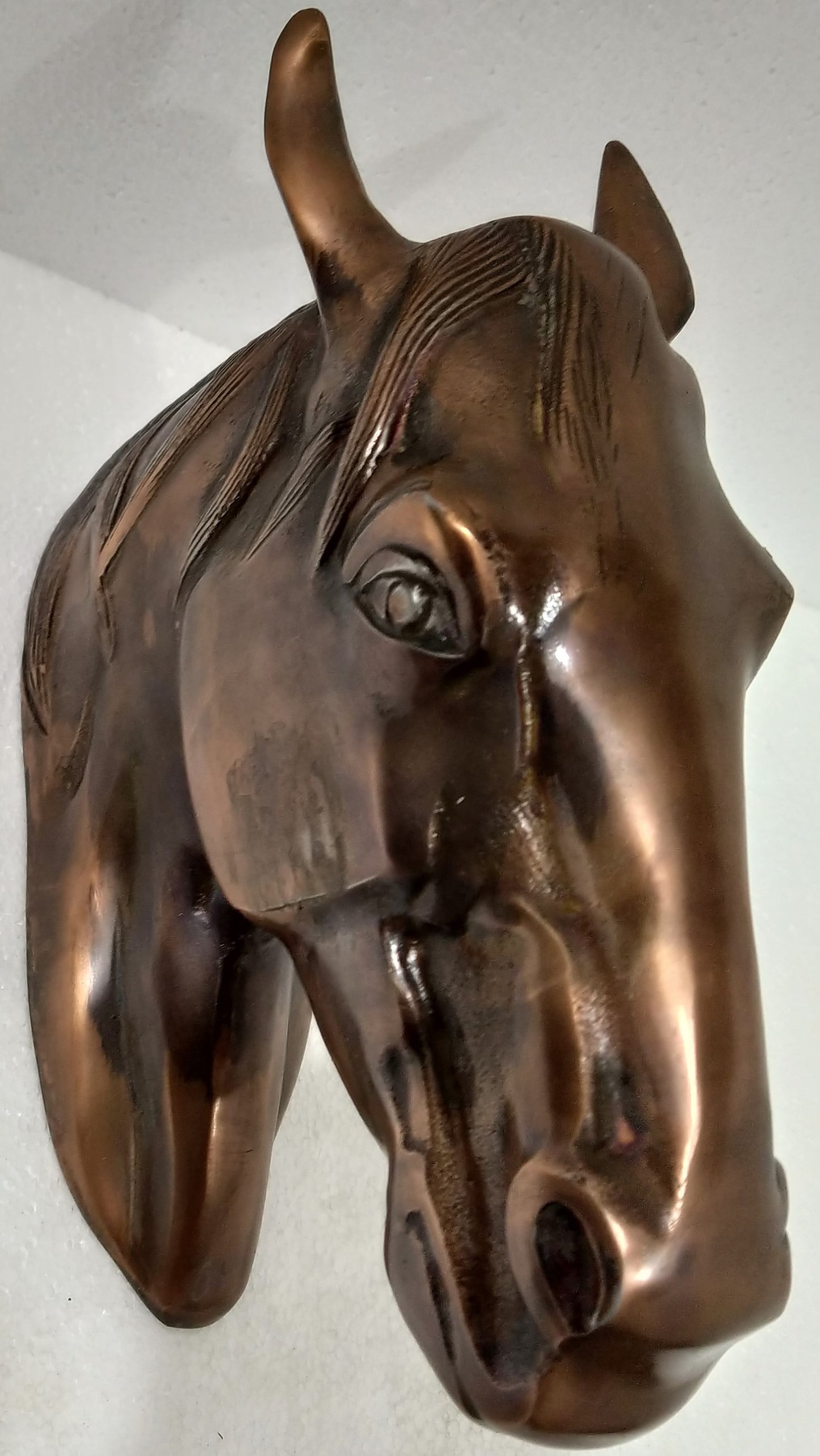 Majestic Horse Head Wall Hanging Sculpture – In 3 Premium Finishes | Regal Equestrian Wall Art