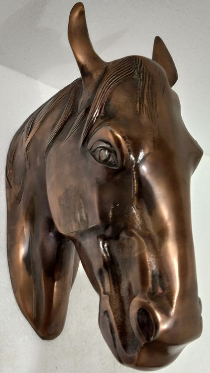 Majestic Horse Head Wall Hanging Sculpture – In 3 Premium Finishes | Regal Equestrian Wall Art