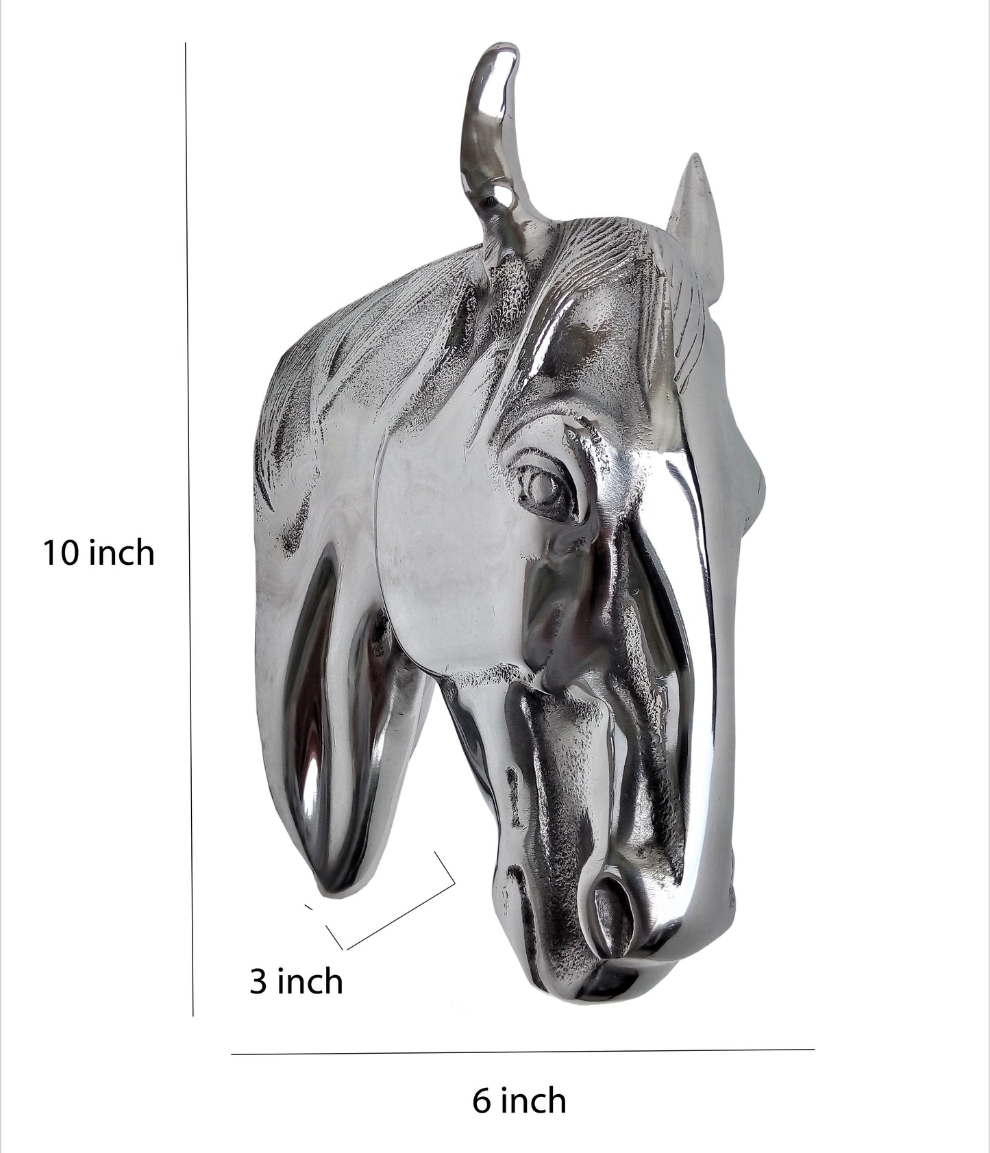 Majestic Horse Head Wall Hanging Sculpture – In 3 Premium Finishes | Regal Equestrian Wall Art