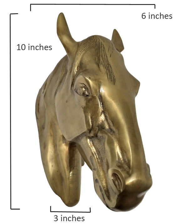 Majestic Horse Head Wall Hanging Sculpture – In 3 Premium Finishes | Regal Equestrian Wall Art