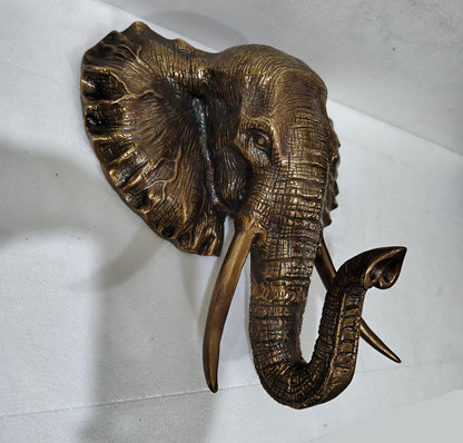 Majestic March: Elephant Aluminum Wall Hanging for Timeless Elegance