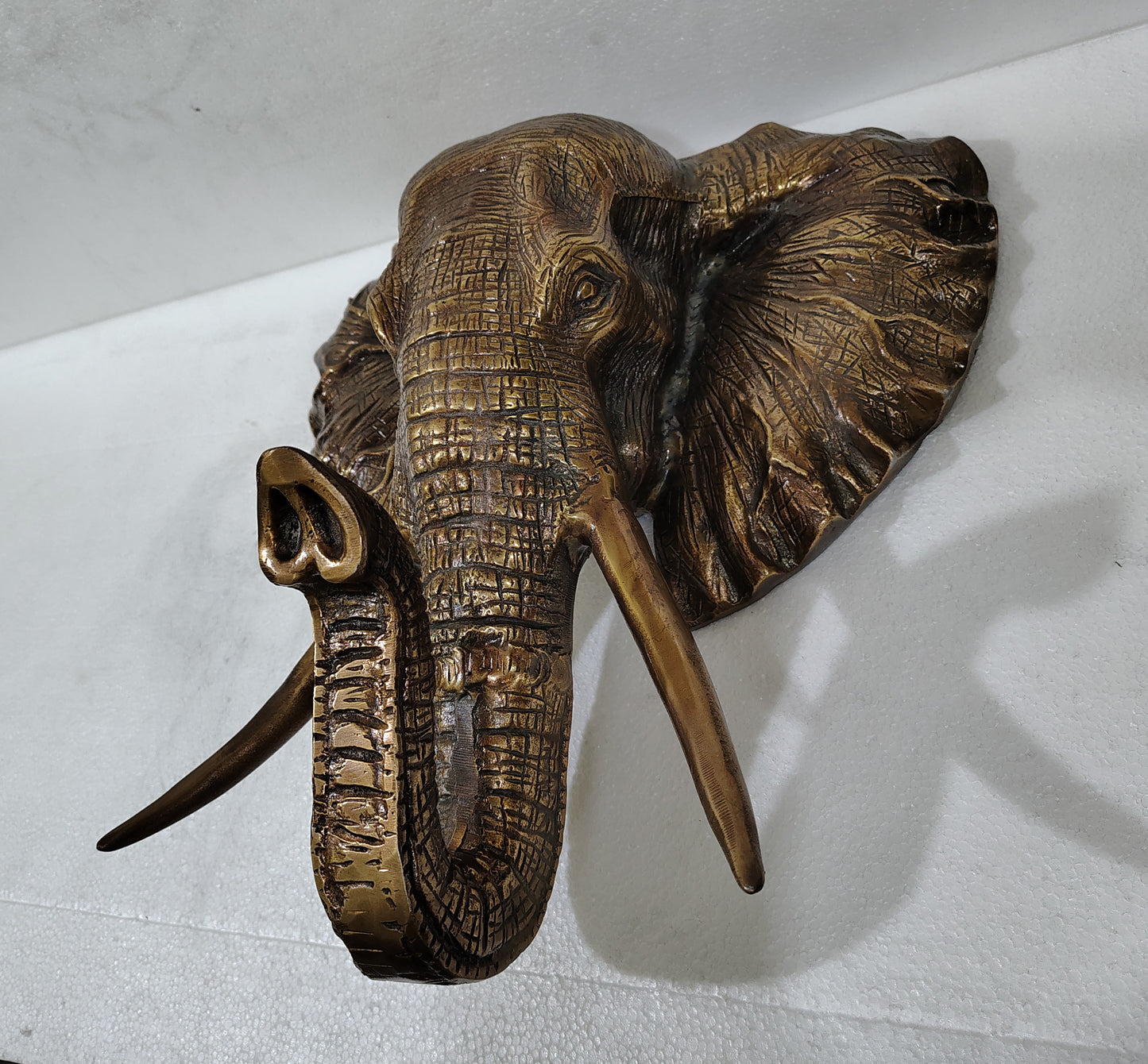 Majestic March: Elephant Aluminum Wall Hanging for Timeless Elegance