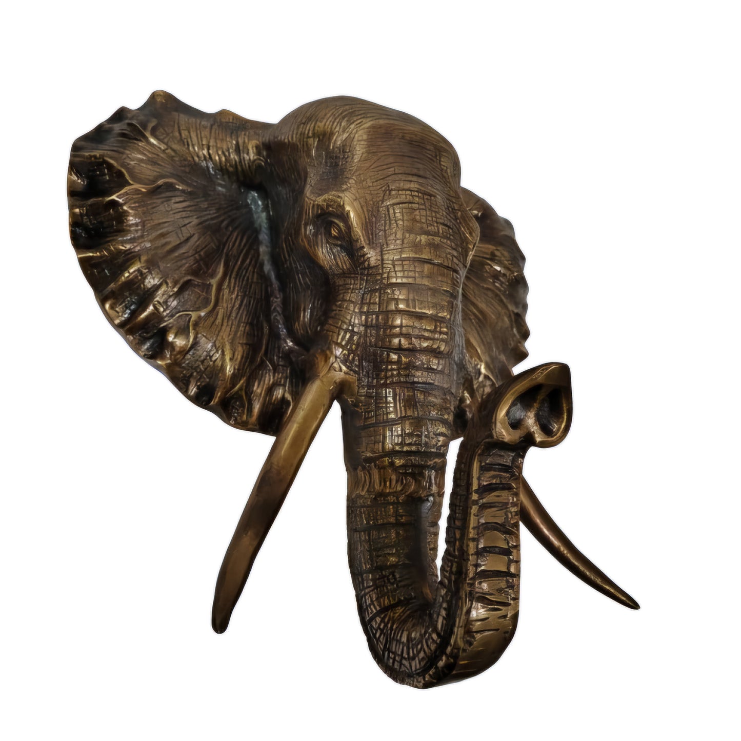 Majestic March: Elephant Aluminum Wall Hanging for Timeless Elegance