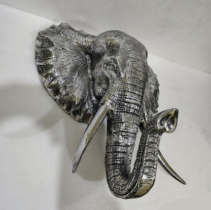 Majestic March: Elephant Aluminum Wall Hanging for Timeless Elegance