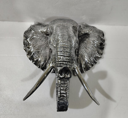 Majestic March: Elephant Aluminum Wall Hanging for Timeless Elegance