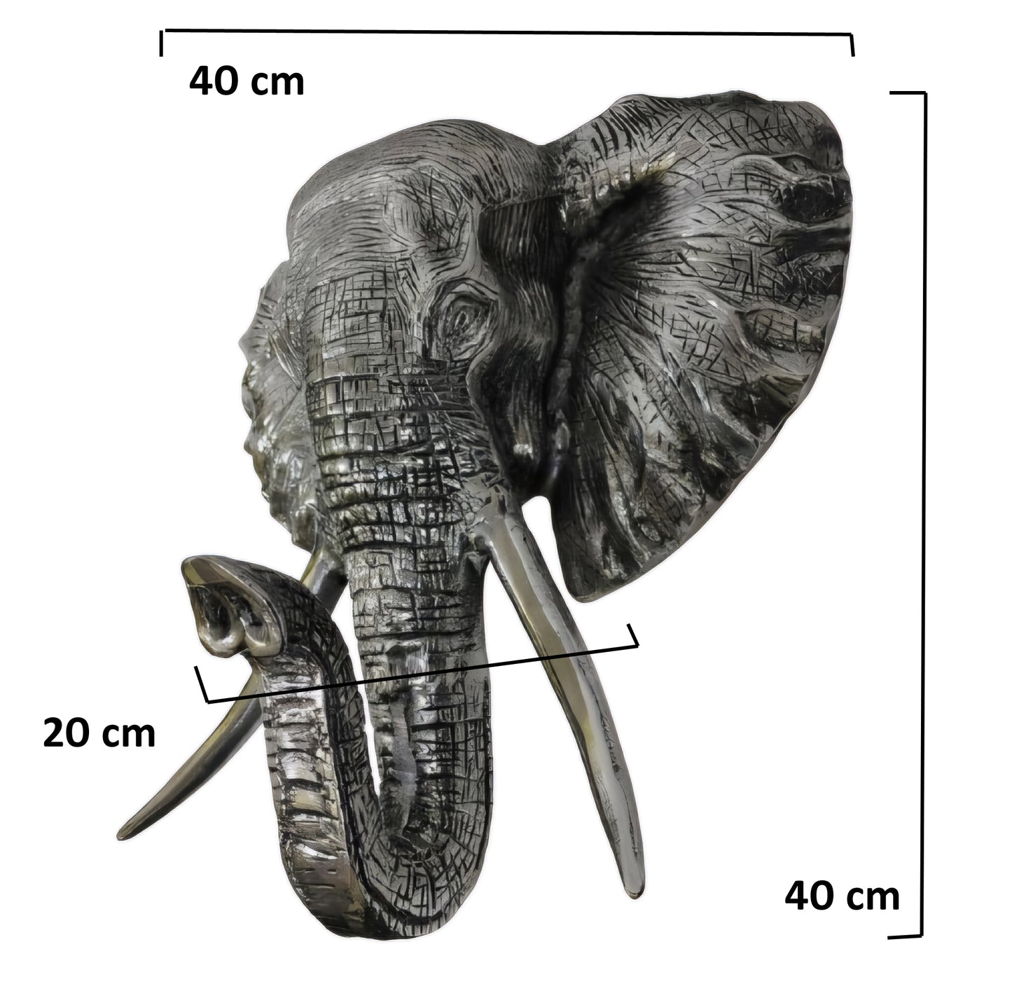 Majestic March: Elephant Aluminum Wall Hanging for Timeless Elegance