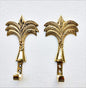 Tropica Luxe Brass Wall Hooks – Palm Tree Design (Set of 6)